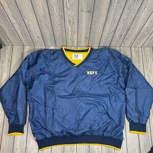 Dodger US Navy Naval Academy Vtg Pullover Windbreaker Men XXL‎ Golf Jacket